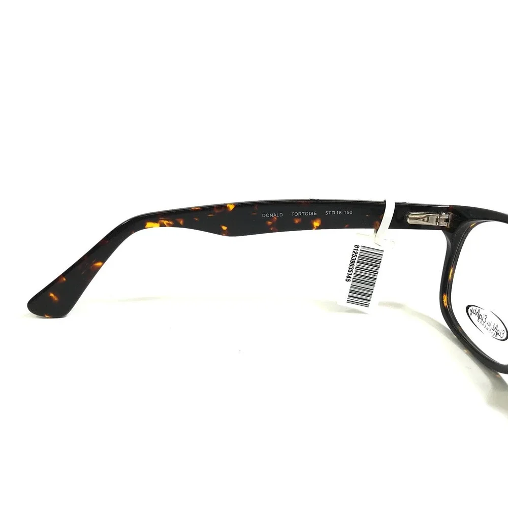 Eight to Eighty Eyeglasses Frames DONALD TORTOISE Square Full Rim 57-18-150